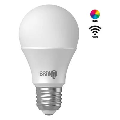 Intelligens BrainLight LED izzó, E27 menet, 11 W, WiFi, APP, szabályozható, színes