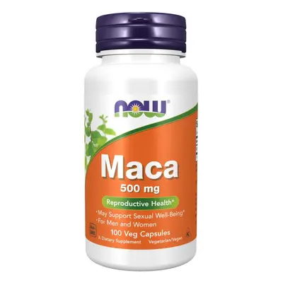NOW® Foods NOW Maca, Perui vízitorma, 500 mg, 100 gyógynövényes kapszula