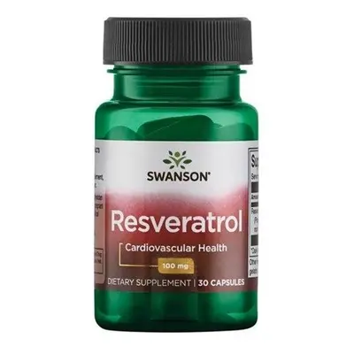 Swanson Resveratrol, 100 mg, 30 kapszula