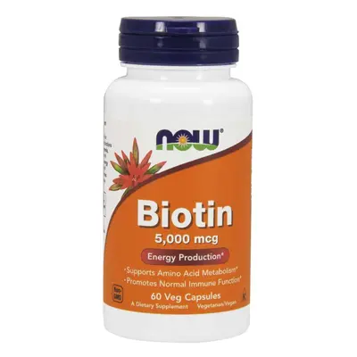 NOW® Foods NOW Biotin, 5000 ug, 60 növényi kapszulában