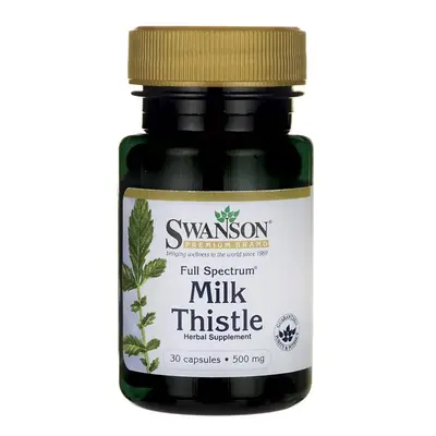 Swanson Full Spectrum Milk Thistle, Máriatövis, 30 kapszula