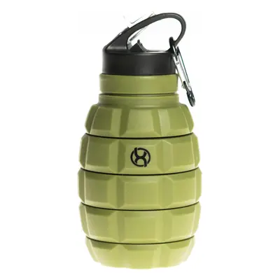 BrainMax Grenade palack, összecsukható szilikon kulacs, 580 ml Színek: Katonai zöld