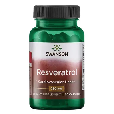 Swanson Resveratrol, 250 mg, 30 kapszula