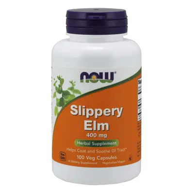 NOW® Foods NOW Slippery Elm (Red Elm), 400 mg, 100 gyógynövényes kapszula