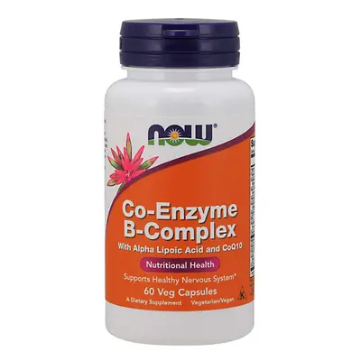 NOW® Foods NOW Co-Enzyme Vitamin B-komplex (aktív koenzim forma), 60 növényi kapszulában