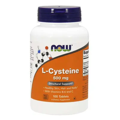 NOW® Foods NOW L-Cysteine, L-cisztein, 500 mg, 100 tabletta