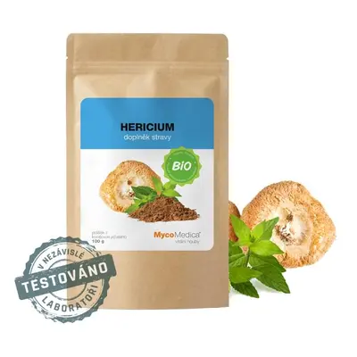 MycoMedica - BIO Hericium (oroszlán sörény) por, 100 g