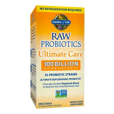 Garden of Life RAW Probiotics COOL, Ultimate Care, 100 milliárd CFU, 34 probiotikus törzs, 30 nö