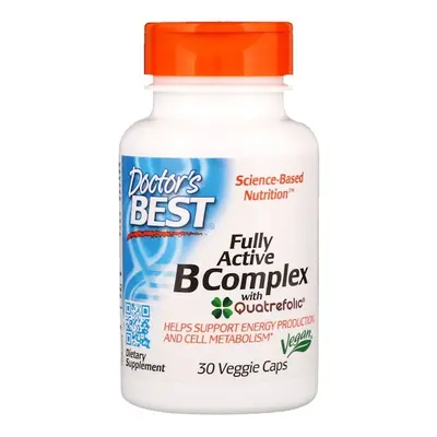 Doctor's Best aktív B komplexje (B-vitaminok és folsav aktivált formában) 30 gyógynövény kapszu