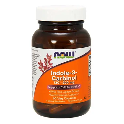 NOW® Foods NOW I3C (indol-3-karbinol) len lignán kivonattal, 60 növényi kapszulában