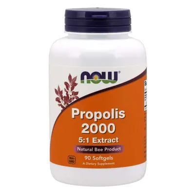 NOW® Foods NOW Propolis 2000 5: 1 kivonat, 2 gramm méhprolisz, 90 soft kapszulában
