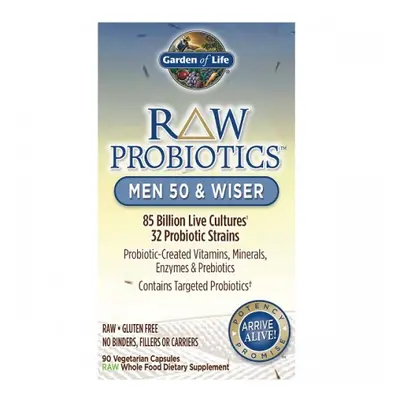 Garden of life RAW probiotikumok férfiaknak 50+ után - 85 milliárd CFU, 90 növényi kapszula
