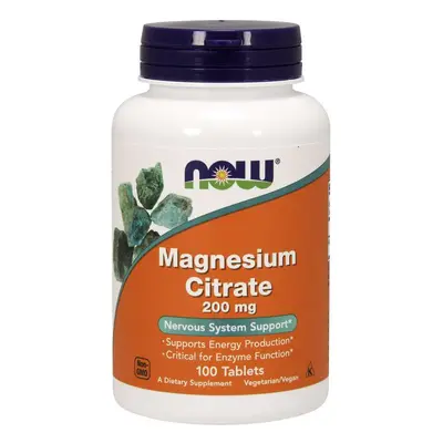 NOW® Foods NOW Magnesium citrate, magnézium-citrát, 200 mg, 100 tabletta