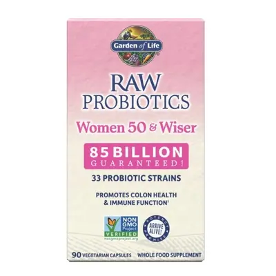 Garden of life RAW probiotikumok nőknek 50+ után - 85 milliárd CFU, 33 probiotikus törzs, 90 növ