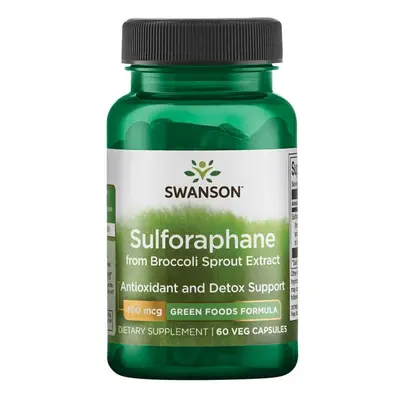 Swanson Sulforaphane brokkoli kivonat, 400 mcg, 60 gyógynövényes kapszula