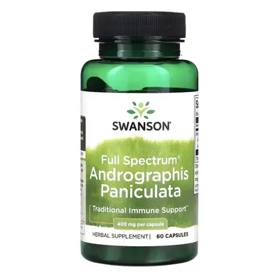 Swanson Full Spectrum Andrographis Paniculata 400 mg 60 kapszula