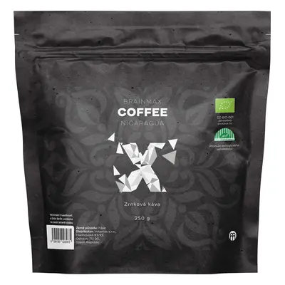 BrainMax Coffee Nicaragua, szemes kávé, BIO, 250 g