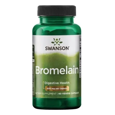 Swanson Bromelain (Bromelin), 500 mg, 60 növényi kapszula