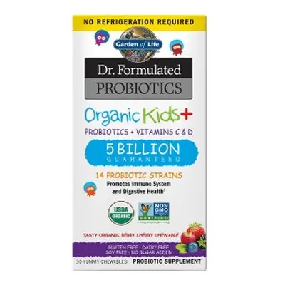 Garden of life Dr. Formulált bio probiotikum gyerekeknek, erdei gyümölcs, 30 tabletta
