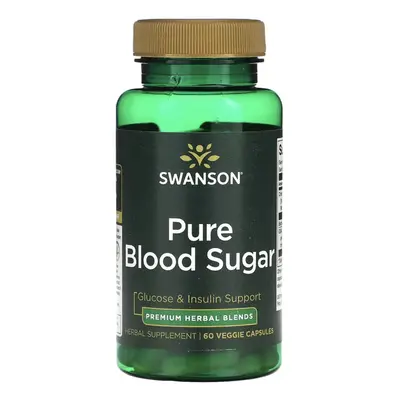 Swanson Pure Blood Sugar, vércukor-optimalizálás, 60 db növényi kapszula