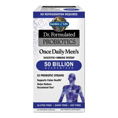 Garden of life Dr. Formulált probiotikumok naponta egyszer férfiak, 50 milliárd CFU, 15 törzs, 3