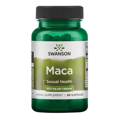 Swanson Maca kivonat (perui vízitorma), 500 mg, 60 növényi kapszula