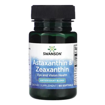 Swanson Astaxanthin&Zeaxanthin, 60 kapszula