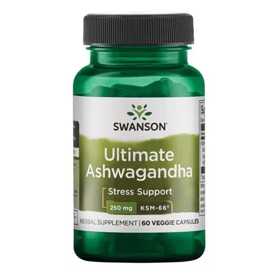 Swanson Ashwagandha Ultimate KSM-66, 250 mg, 60 növényi kapszula