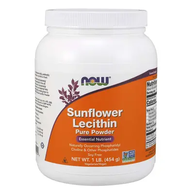 NOW® Foods NOW Sunflower Lecithin (napraforgó lecitin), por, 454 g
