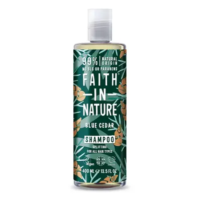 Faith in Nature Faith For Men, Természetes sampon - kék cédrus, 400ml