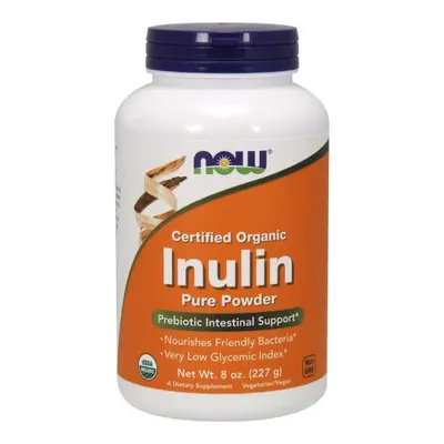 NOW® Foods NOW Szerves inulin, tiszta por, 227 g