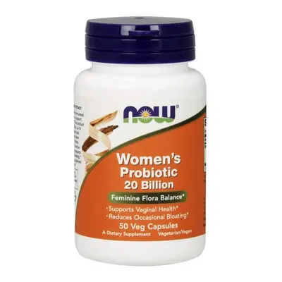 NOW® Foods NOW Woman probiotic, Női probiotikum, 20 milliárd, 50 növényi kapszulában