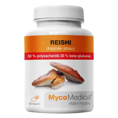 MycoMedica - Reishi 50% magas koncentrációban, 90 gyógynövényes kapszula