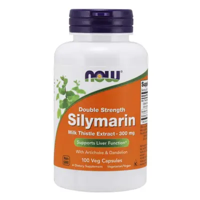 NOW® Foods NOW Double Strength Silymarin milk thistle extract, Bbogáncs kivonat articsókával és 