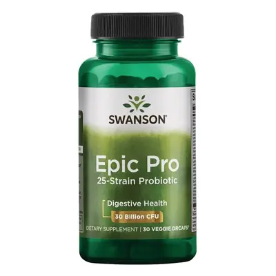 Swanson Epic Pro probiotikumok 25 törzs, 30 milliárd CFU, 30 kapszula