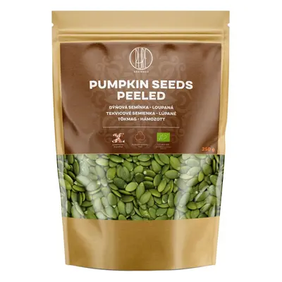 BrainMax Pure Pumpkin Seeds Peeled, tökmag BIO, 250g