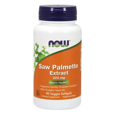 NOW® Foods NOW Saw Palmetto, Serenoa kúszó kivonat, 320 mg, 90 növényi softgél kapszulában