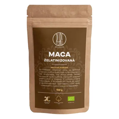 BrainMax Pure Maca zselatinizált BIO por, 150 g