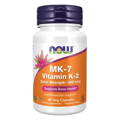 NOW® Foods NOW MK-7 K2-vitamin, 300 mcg, extra erősségű, 60 növényi kapszula