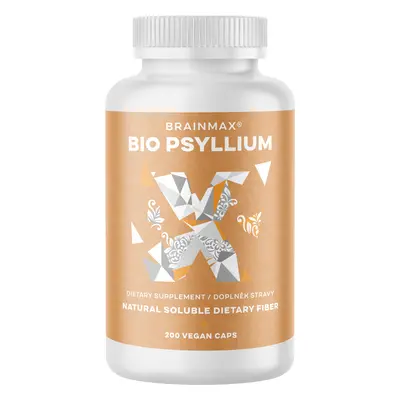 BrainMax BIO Psyllium, 800 mg, 200 db növényi kapszula