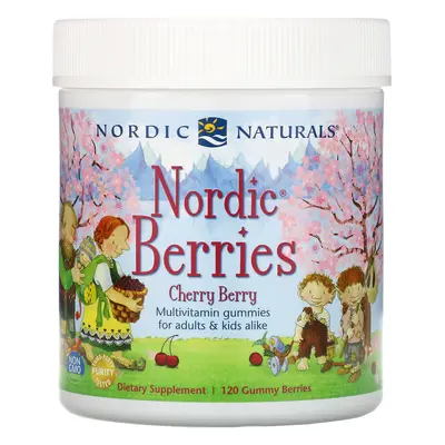 Nordic Naturals Nordic Berries multivitamin gyerekeknek, cseresznye, 120 gumicukor