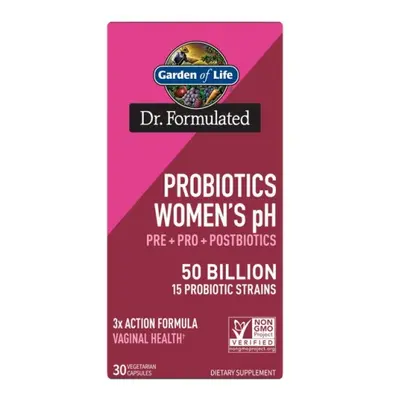 Garden of life Dr. Formulált probiotikumok női pH 50 milliárd, probiotikumok, prebiotikumok és p