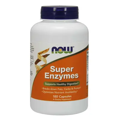 NOW® Foods NOW Super Enzymes, Szuper enzimek, komplex emésztőenzimek, 180 kapszula
