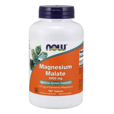 NOW® Foods NOW Magnézium-malát, 180 tabletta