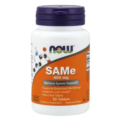 NOW® Foods NOW SAMe S-adenozil-metionin, 400 mg, 30 tabletta