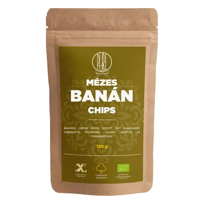 BrainMax Pure Banán chips mézzel BIO, 150g