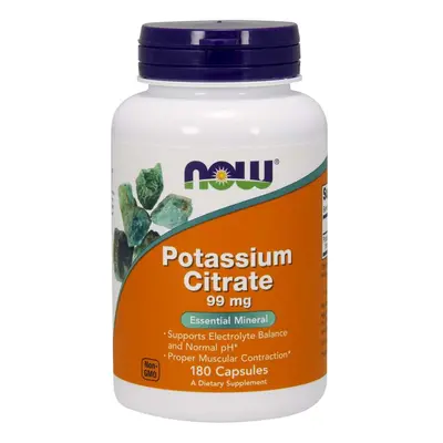 NOW® Foods NOW Potassium Citrate, Kálium-citrát, 99 mg, 180 növényi kapszula