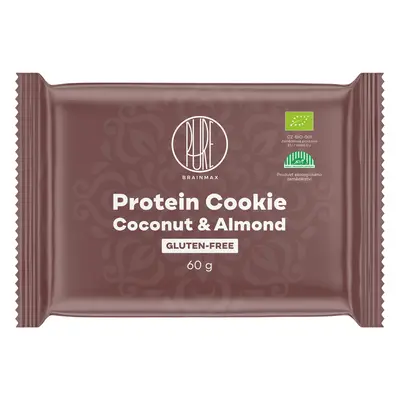 BrainMax Pure Protein Cookie, kókusz és mandula, BIO, 60 g