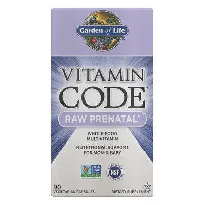 Garden of Life Vitamin Code RAW Prenatal (multivitamin terhességre), 90 gyógynövényes kapszula