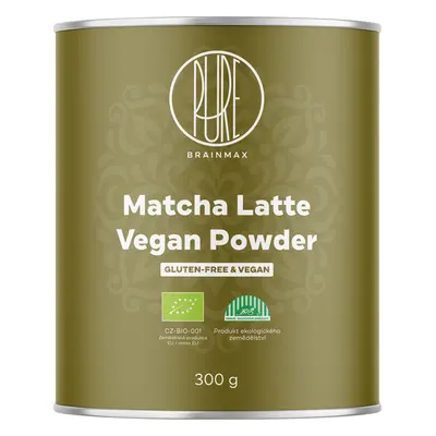 BrainMax BranMax Pure Matcha Latte Vegán, BIO, 300 g